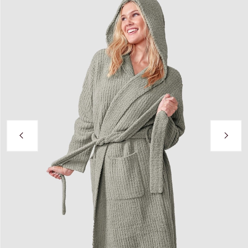 Cozy Hooded Gray Robe